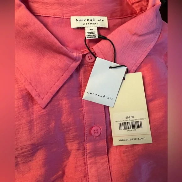 Avara Current Air Viviana Hot Pink Dress Size Medium New with Tags - Picture 8 of 10